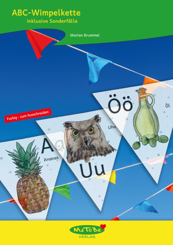 Marlen Brummel: ABC-Wimpelkette koloriert