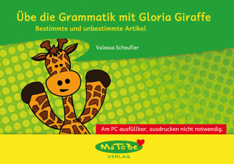 Valessa Scheufler: Bestimmte und unbestimmte Artikel (ausfüllbare Version)