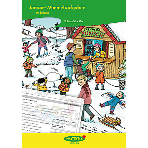 Valessa Scheufler: Januar-Wimmelaufgaben - Im Schnee