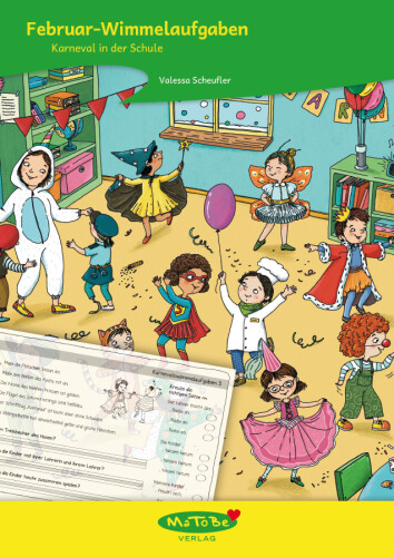 Valessa Scheufler: Februar-Wimmelaufgaben - Karneval in der Schule