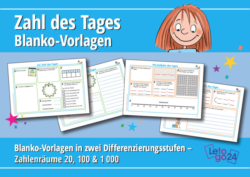 Letogo24: Zahl des Tages - Blanko-Vorlagen