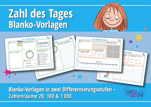 Letogo24: Zahl des Tages - Blanko-Vorlagen