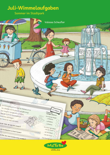 Valessa Scheufler: Juli-Wimmelaufgaben - Sommer im Stadtpark