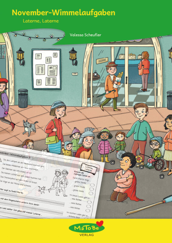 Valessa Scheufler: November-Wimmelaufgaben - Laterne, Laterne