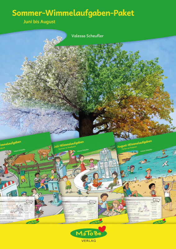 Valessa Scheufler: Sommer-Wimmelaufgaben-Paket
