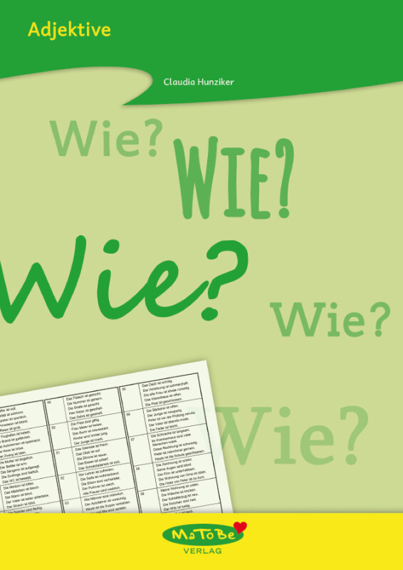Claudia Hunziker: Adjektive-Kartei
