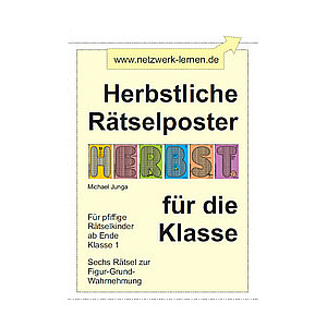 Michael Junga: Herbstliche Rätselposter für die Klasse