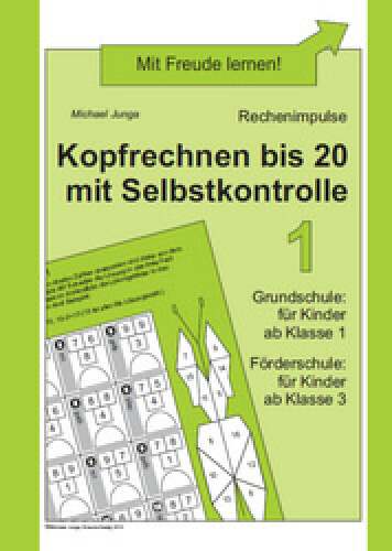 Michael Junga: Kopfrechnen bis 20 mit Selbstkontrolle 1