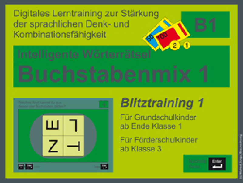 Michael Junga: Intelligente Wörterrätsel - Buchstabenmix 1