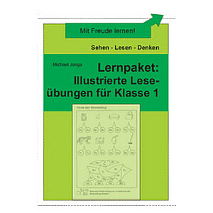 Michael Junga: Lernpaket Illustrierte Leseübungen für Klasse 1