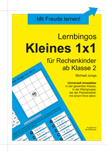 Michael Junga: Lernbingos "Kleines 1x1" (für Rechtshänder)
