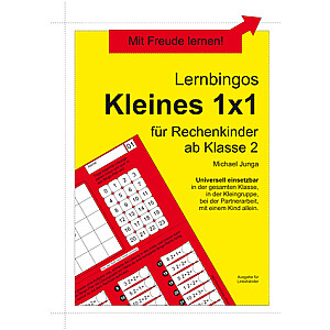 Michael Junga: Lernbingos "Kleines 1x1" (für Linkshänder)