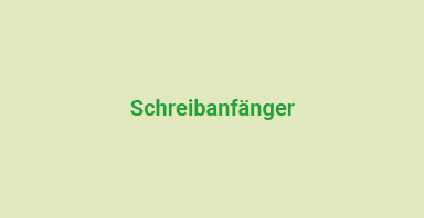 Schreibanfänger