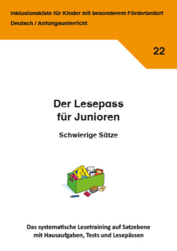 Jens Sonnenberg: Der Lesepass für Junioren - Schwierige Sätze