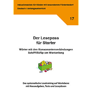 Jens Sonnenberg: Der Lesepass für Starter - Wörter mit den Konsonantenverbindungen Sch/Pf/St/Sp am Wortanfang