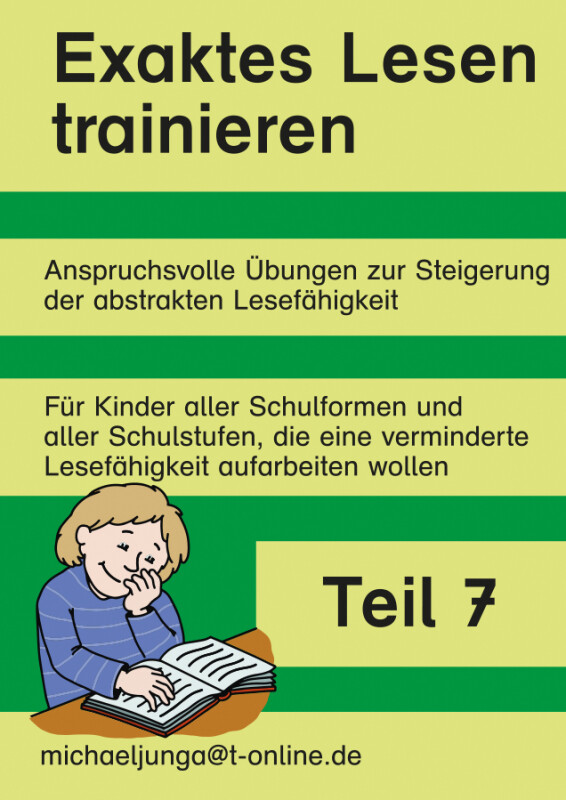 Michael Junga: Exaktes Lesen trainieren - Teil 7