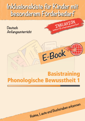 Jens Sonnenberg: E-Book Basistraining Phonologische Bewusstheit 1