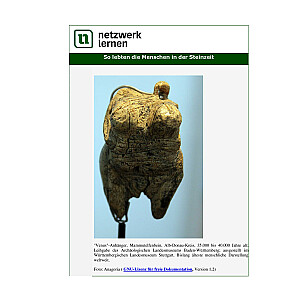 Netzwerk Lernen: So lebten die Menschen in der Steinzeit