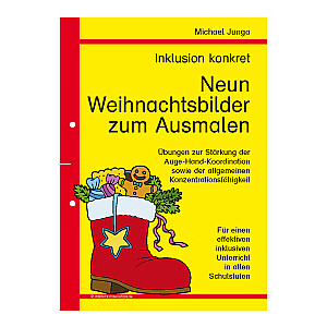 Michael Junga: Inklusion konkret - Neun Weihnachtsbilder zum Ausmalen