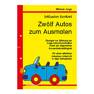 Michael Junga: Inklusion konkret - Zwölf Autos zum Ausmalen