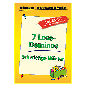 Jens Sonnenberg: Freiarbeitsmaterial - 7 Lese-Dominos: Schwierige Wörter