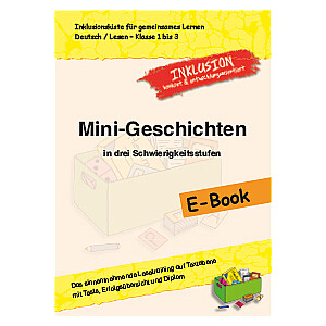 Jens Sonnenberg: E-Book Mini-Geschichten in drei Schwierigkeitsstufen