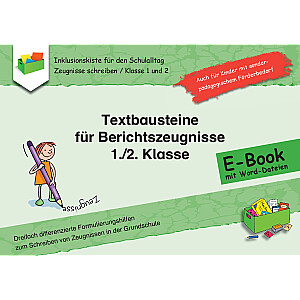 Jens Sonnenberg: Textbausteine für Berichtszeugnisse - 1./2. Klasse